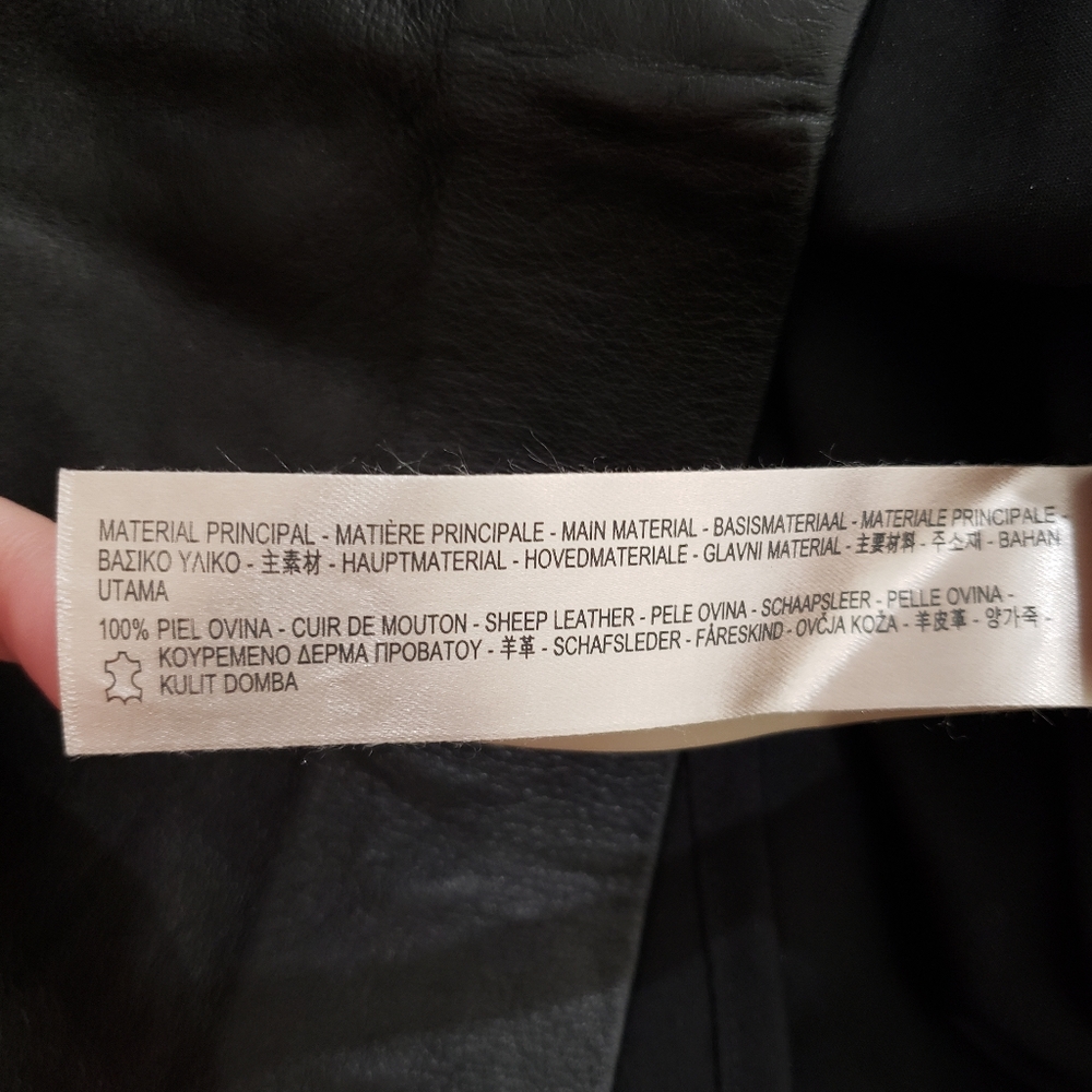 Massimo Dutti Leather Mini Dress sz. Xs - Picture 5 of 5